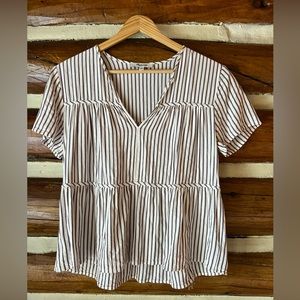 Madewell Verticle Stripe Top XS